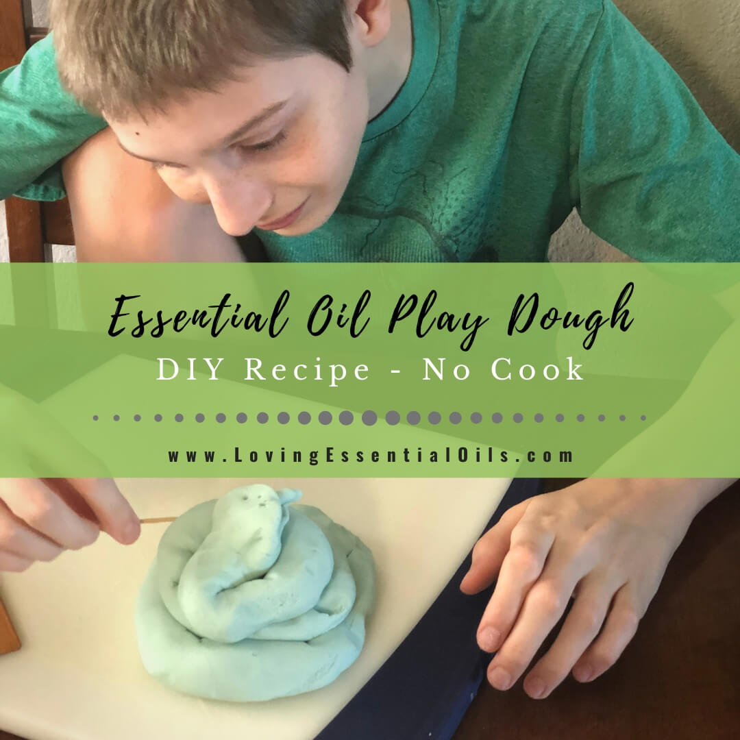 Homemade Essential Oil Play Dough - No Cook Recipe by Loving Essential Oils