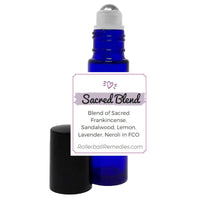 Thumbnail for Sacred Essential Oil Blend - 10 ml Roller Bottle with Sacred Frankincense, Sandalwood, Lemon, Lavender, and Neroli