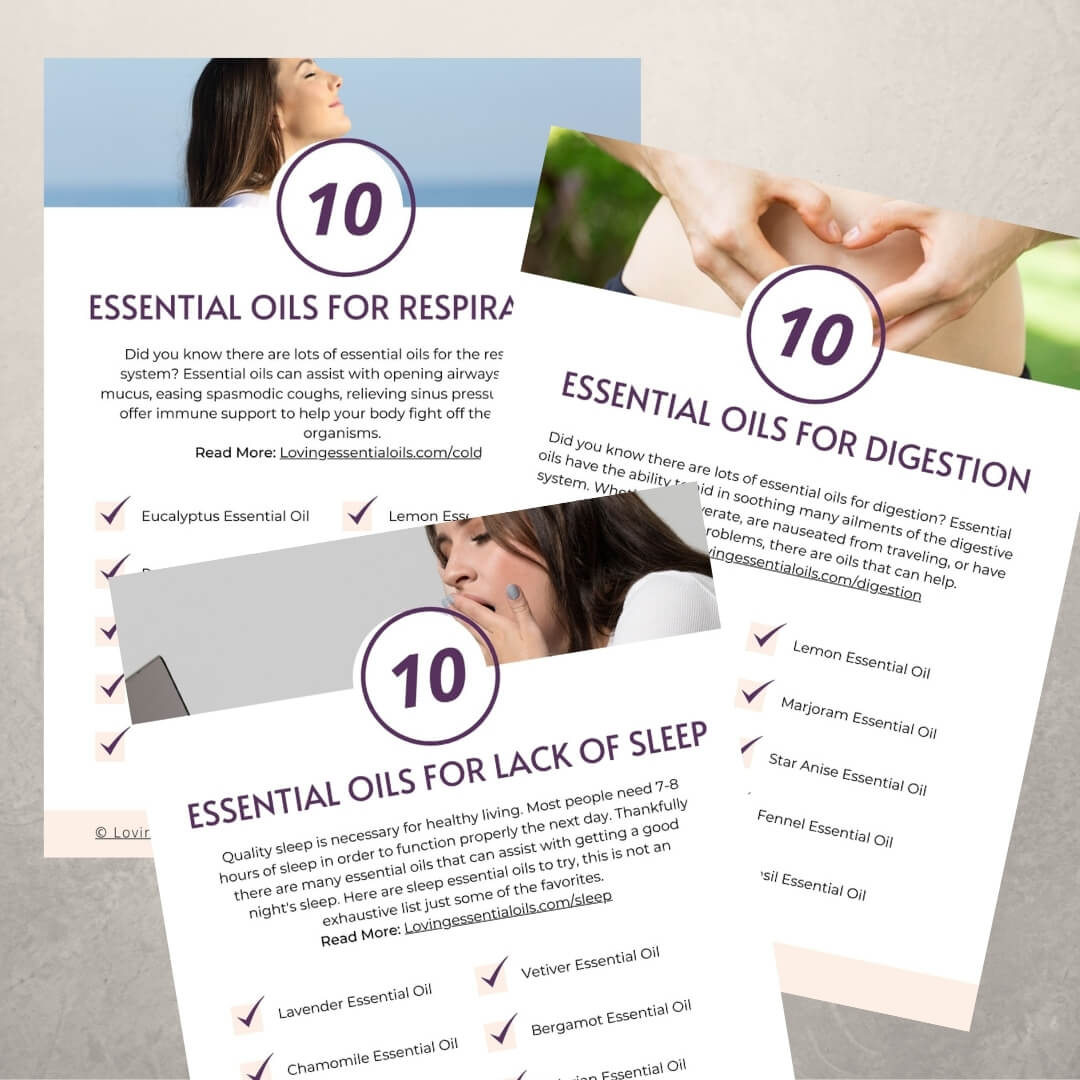 Essential Oil Checklists for Ailments