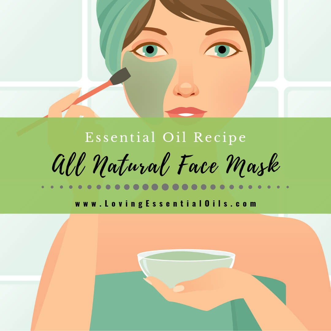 All Natural Face Mask For Smoother Skin with Geranium Essential Oil, Avocado, and Honey by Loving Essential Oils