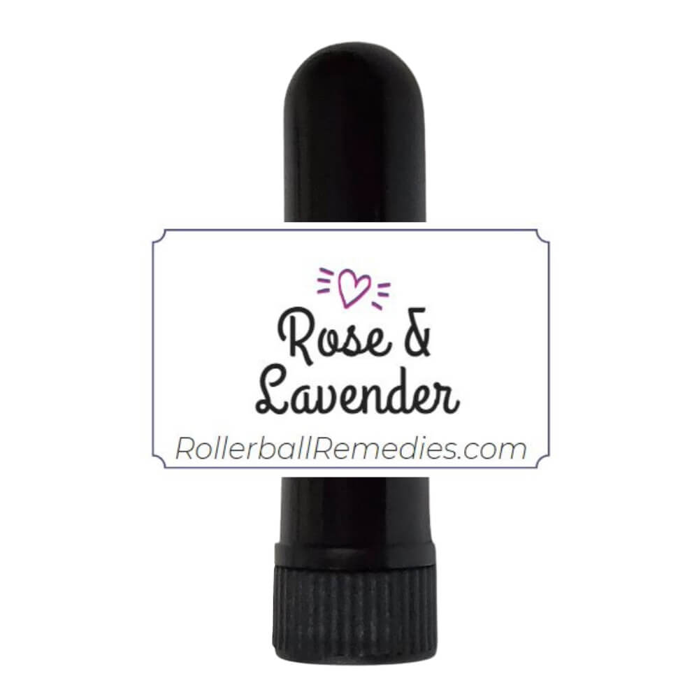 Rose and Lavender Essential Oil Inhaler Blend Loving Essential Oils